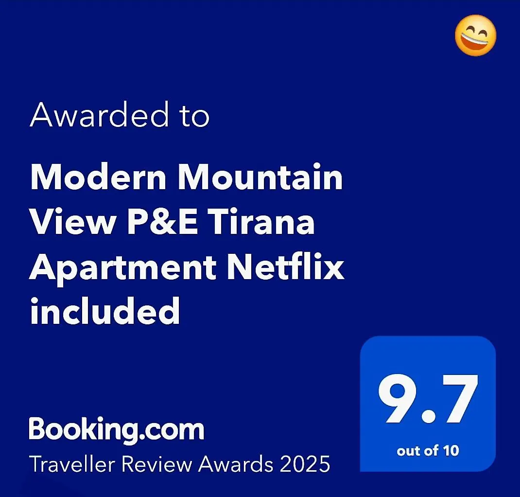 Modern Mountain View P&E Tirana Apartment Netflix Included